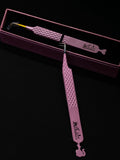 Pink Skinny Wide Fanning Tweezer