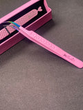 Pink rainbow angled isolation tweezers