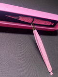 Pink straight isolation tweezers