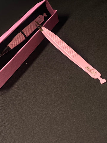 Pink straight isolation tweezers