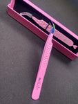 Pink rainbow angled isolation tweezers