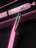 Pink Skinny Wide Fanning Tweezer