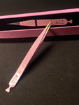 Pink straight isolation tweezers